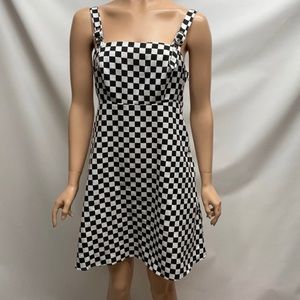 🏁 Checkered overalls style jumper dress 🏁